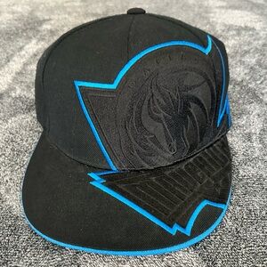Reebok NBA Dallas Mavericks Black & Blue Fitted Cap, Size 7 1/8, 100% Wool
